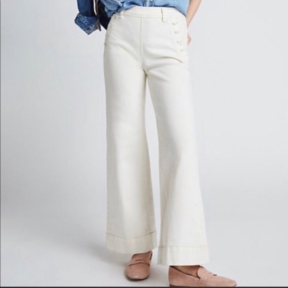 Anthropologie high rise wide leg pants